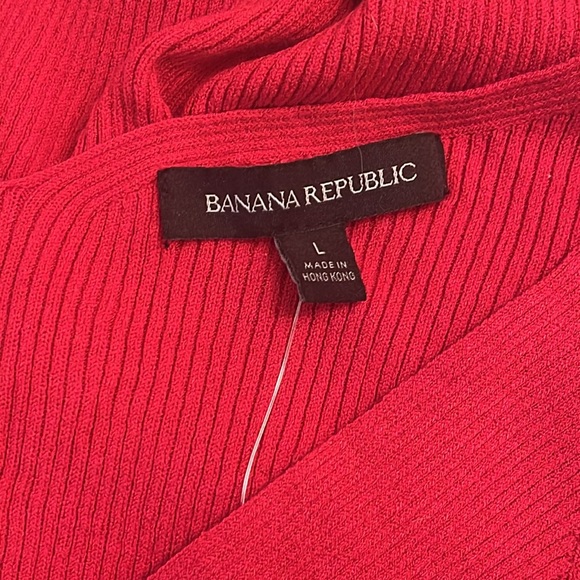 NWOT Banana Republic Red Light Sweater Tank- Size L - Picture 9 of 16